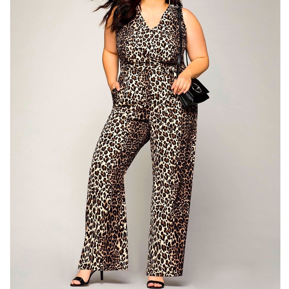 Vince Camuto Leopard Jumpsuit